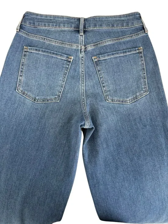Old Navy High Rise Wow Wide Leg Jeans Light Wash Stretch Casual Size 2 - Picture 10 of 11